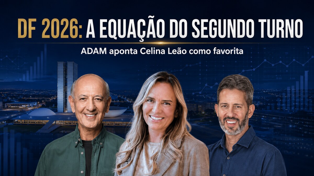 IA ADAM projeta Celina Leão como favorita no DF, mas Arruda e Grass ainda podem alterar o segundo turno
